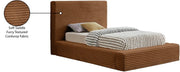 Dexter Corduroy Twin Bed in Saddle - Gate FurnitureTwin Bed