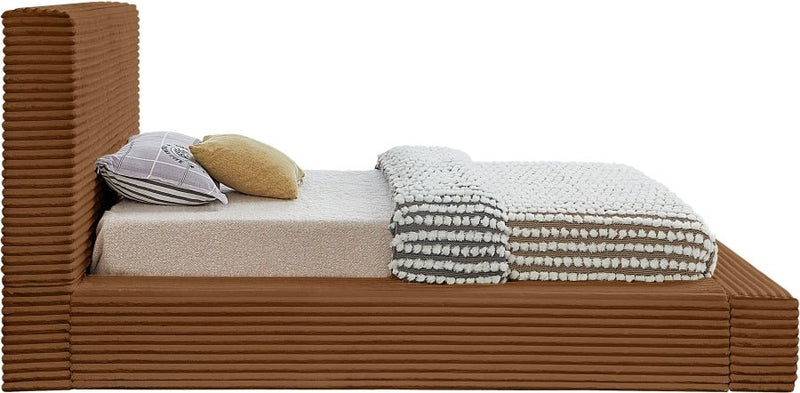 Dexter Corduroy Twin Bed in Saddle - Gate FurnitureTwin Bed