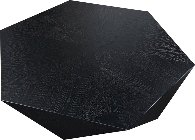 Diamante Oak Veneer Coffee Table in Black - 234Black-CT