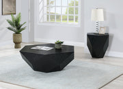 Diamante Oak Veneer Coffee Table in Black - 234Black-CT