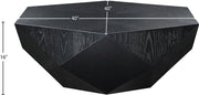 Diamante Oak Veneer Coffee Table in Black - 234Black-CT