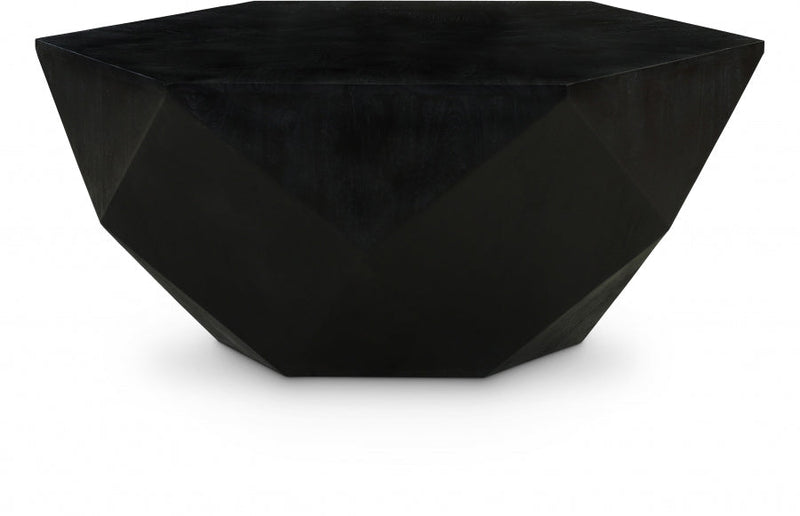 Diamante Oak Veneer Coffee Table in Black - 234Black-CT