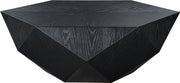 Diamante Oak Veneer Coffee Table in Black - 234Black-CT