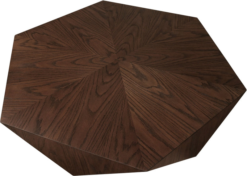 Diamante Oak Veneer Coffee Table in Brown - 234Brown-CT