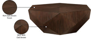 Diamante Oak Veneer Coffee Table in Brown - 234Brown-CT