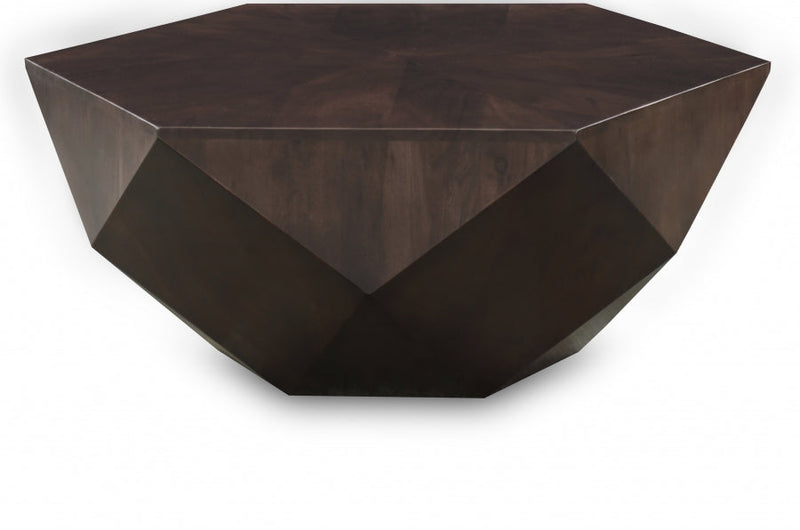 Diamante Oak Veneer Coffee Table in Brown - 234Brown-CT