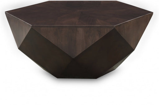 Diamante Oak Veneer Coffee Table in Brown - 234Brown-CT