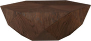 Diamante Oak Veneer Coffee Table in Brown - 234Brown-CT