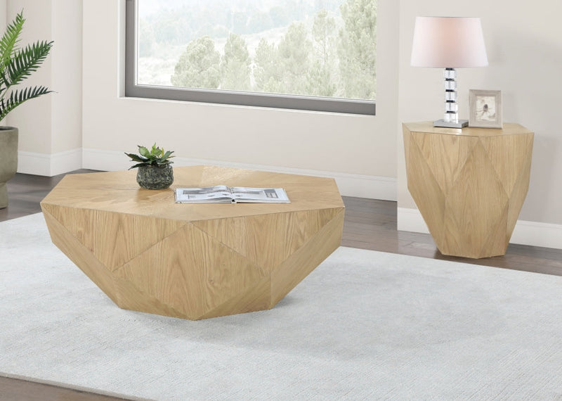Diamante Oak Veneer Coffee Table in Natural - 234Oak-CT