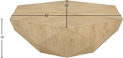 Diamante Oak Veneer Coffee Table in Natural - 234Oak-CT
