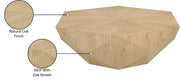 Diamante Oak Veneer Coffee Table in Natural - 234Oak-CT