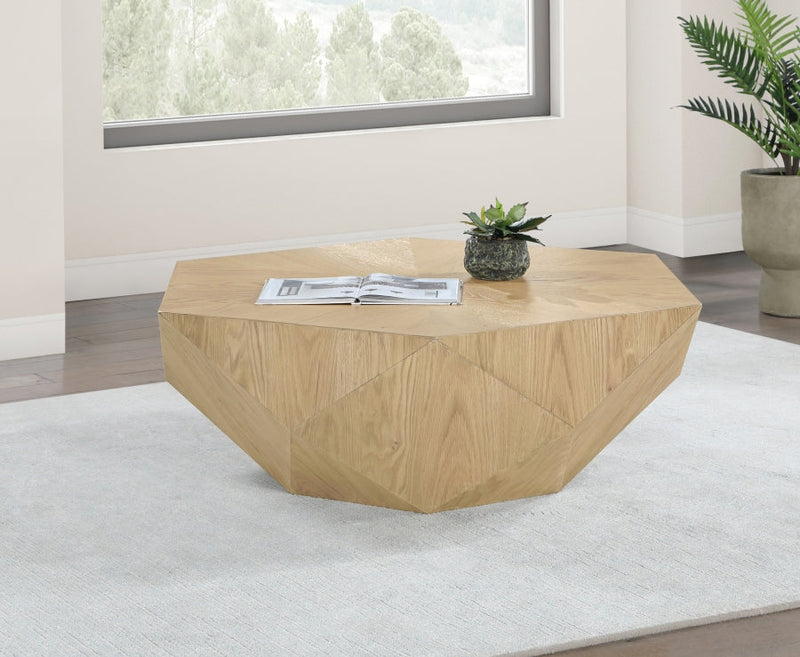Diamante Oak Veneer Coffee Table in Natural - 234Oak-CT