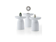 Diamond Coffee Table in White - 125-DIA-ET-W