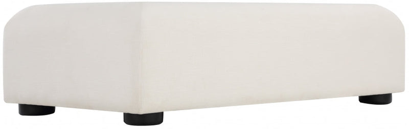 Diana Linen Textured Fabric And Wood Coffee Table in Black - 236Black-C