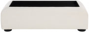 Diana Linen Textured Fabric And Wood Coffee Table in Black - 236Black-C
