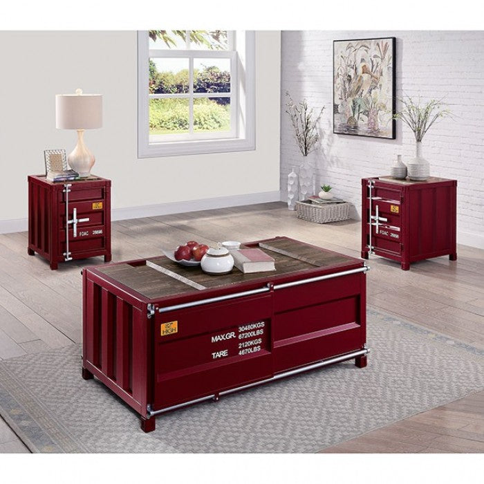 Dicargo Red End Table - CM4789RD-E
