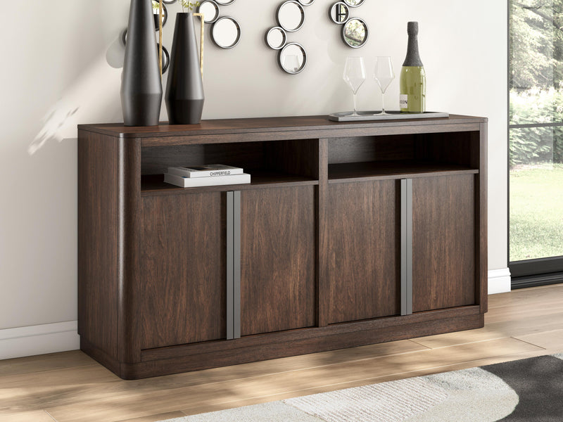 Dilenno Dark Brown Dining Server - PCD857-60