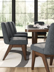 Dilenno Dining Table and 6 Chairs in Dark Brown - PKG022613