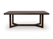 Dilenno Dining Table and 8 Chairs in Dark Brown - PKG022612