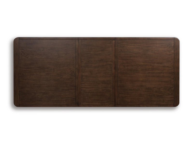 Dilenno Dining Table and 8 Chairs in Dark Brown - PKG022612