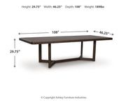 Dilenno Extension Dining Table and 4 Chairs - PCD857D1