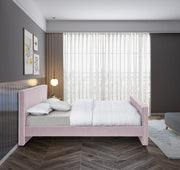 Dillard Velvet Full Bed Pink - DillardPink-F