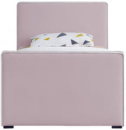 Dillard Velvet Twin Bed Pink - Gate FurnitureTwin Bed
