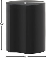Dimple Iron End Table in Black - 99081Black-ET16