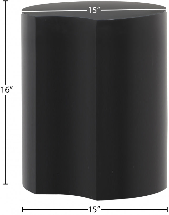 Dimple Iron End Table in Black - 99081Black-ET16