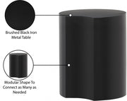 Dimple Iron End Table in Black - 99081Black-ET16