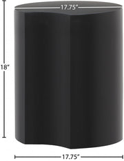 Dimple Iron End Table in Black - 99081Black-ET18