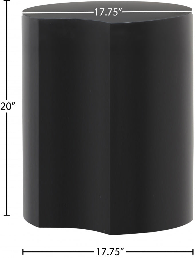Dimple Iron End Table in Black - 99081Black-ET20