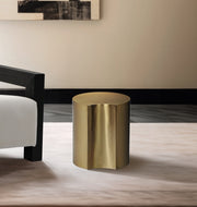 Dimple Iron End Table in Gold - 99081Gold-ET16