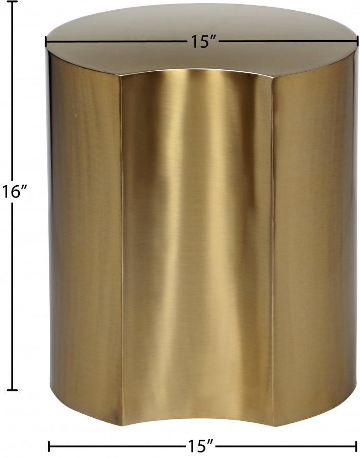 Dimple Iron End Table in Gold - 99081Gold-ET16