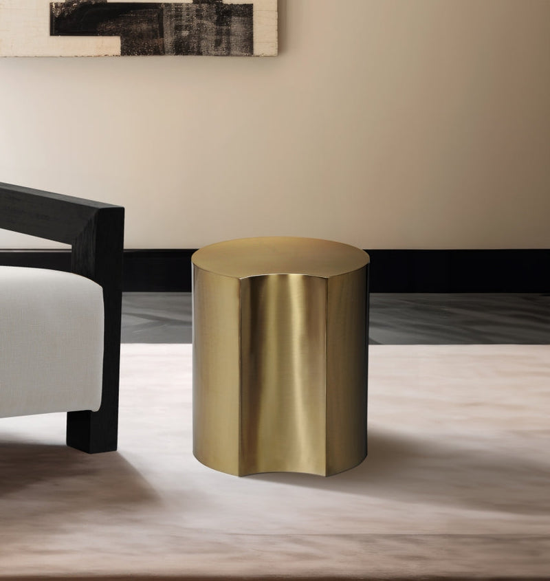 Dimple Iron End Table in Gold - 99081Gold-ET18