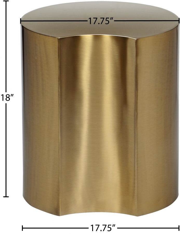 Dimple Iron End Table in Gold - 99081Gold-ET18