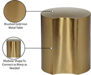 Dimple Iron End Table in Gold - 99081Gold-ET18