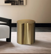 Dimple Iron End Table in Gold - 99081Gold-ET20