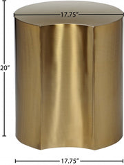 Dimple Iron End Table in Gold - 99081Gold-ET20