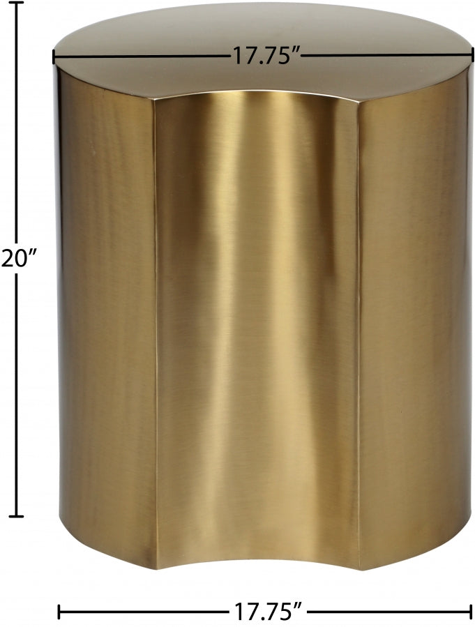 Dimple Iron End Table in Gold - 99081Gold-ET20
