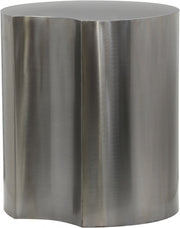 Dimple Iron End Table in Silver - 99081Silver-ET16