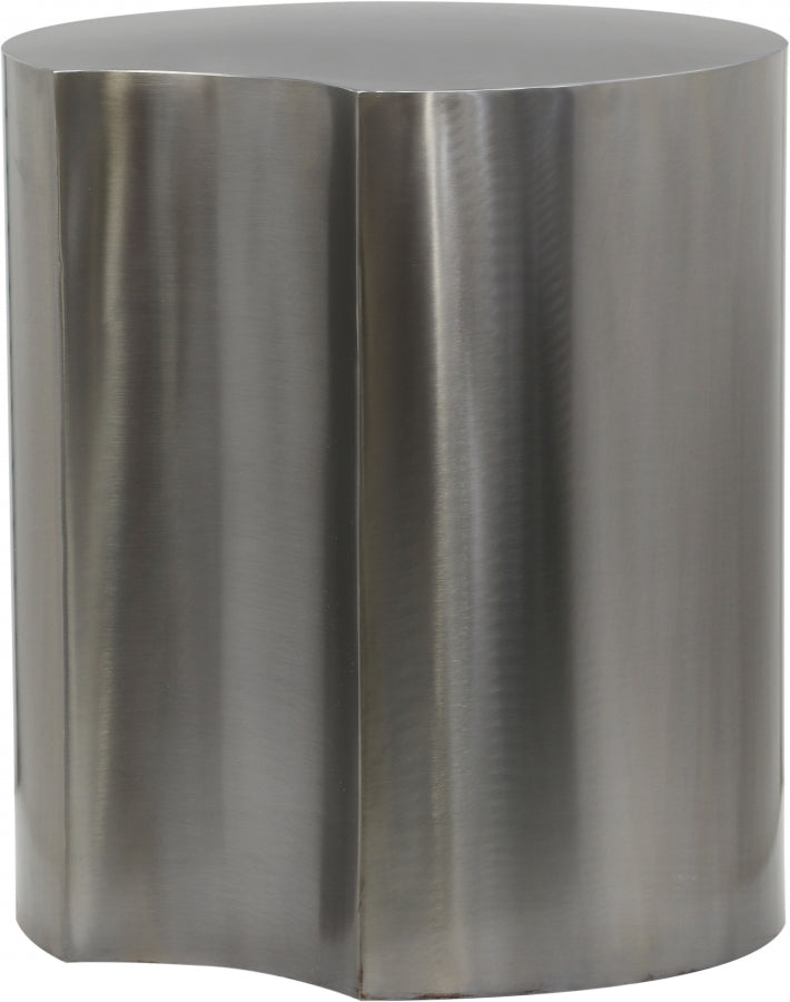 Dimple Iron End Table in Silver - 99081Silver-ET18
