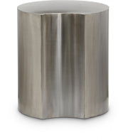 Dimple Iron End Table in Silver - 99081Silver-ET20