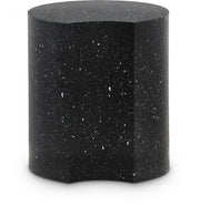 Dimple Terrazzo Pattern Iron End Table in Black - 99084Black-ET16