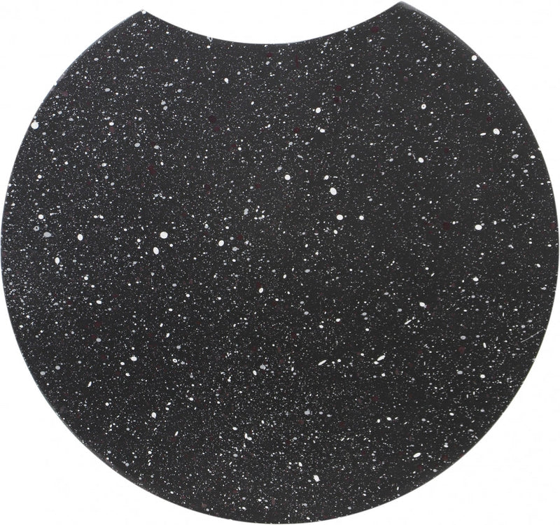 Dimple Terrazzo Pattern Iron End Table in Black - 99084Black-ET16