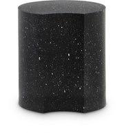 Dimple Terrazzo Pattern Iron End Table in Black - 99084Black-ET18