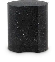 Dimple Terrazzo Pattern Iron End Table in Black - 99084Black-ET20