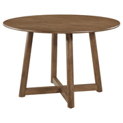 Dinah Round 47-inch Solid Wood Dining Table Walnut - 108471