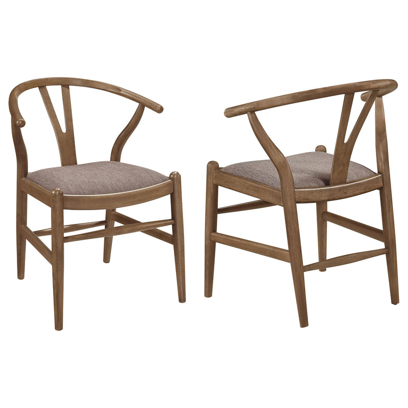 Dinah Wood Wishbone Dining Side Chair Walnut (Set of 2) - 108472