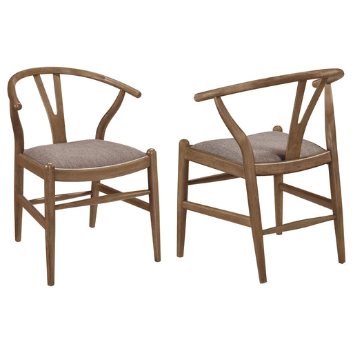 Dinah Wood Wishbone Dining Side Chair Walnut (Set of 2) - 108472